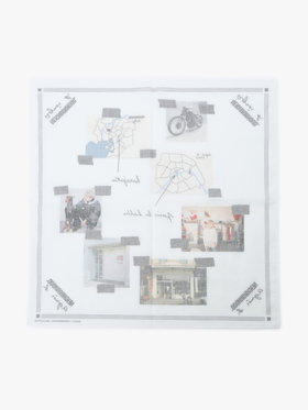 HOMME メンズ agnes b. x NH バンダナ ホワイト