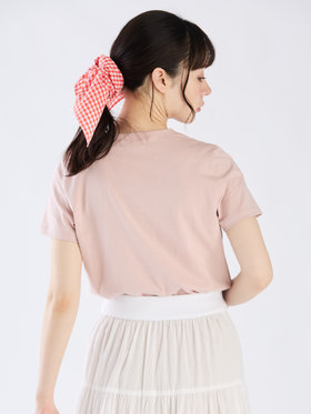 To b. by agnès b. 【Outlet】ミニロゴ コットン 半袖 Tシャツ ピンク