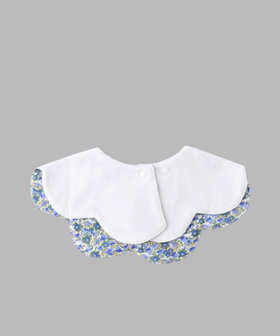 ENFANT ベビー ベビー フラワープリント ロゴ刺繍 コットン リバーシブル スタイ ブルー系その他