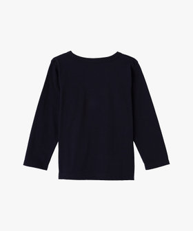 ENFANT ユニセックス キッズ "b." ロゴ コットン 長袖 Tシャツ "Etoile" ブラック