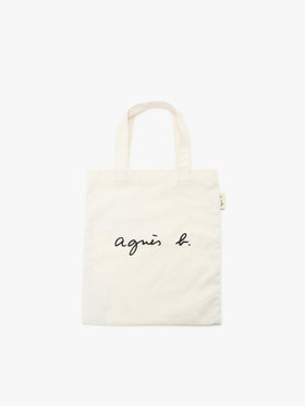 VOYAGE ウィメンズ バッグ＆ウォレット ロゴ コットン ハンドバッグ ”Paulette” YAS18-02 ホワイト