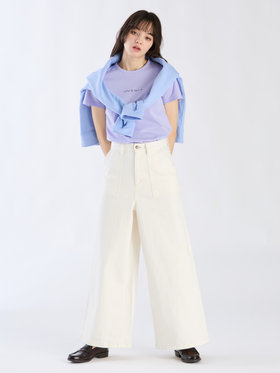 To b. by agnès b. 【Outlet】ミニロゴカラーTシャツ パープル