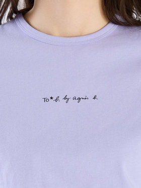 To b. by agnès b. 【Outlet】ミニロゴカラーTシャツ パープル