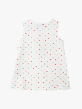 ENFANT ベビー ベビー マルチカラー コットン ノースリーブ ワンピース "Barbie" ホワイト