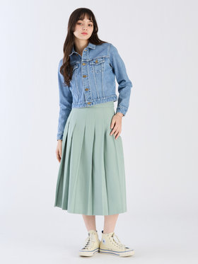 To b. by agnès b. 【Outlet】リノンプリーテッドスカート グリーン系その他