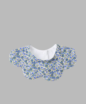 ENFANT ベビー ベビー フラワープリント ロゴ刺繍 コットン リバーシブル スタイ ブルー系その他