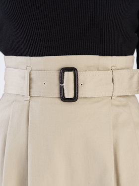 To b. by agnès b. 【Outlet】ツイルトレンチスカート ベージュ