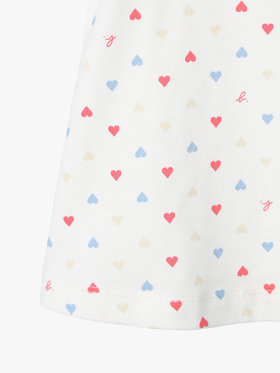 ENFANT ベビー ベビー マルチカラー コットン ノースリーブ ワンピース "Barbie" ホワイト