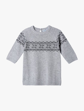 ENFANT ベビー 【Outlet】ベビー 長袖 ワンピース グレー