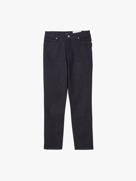 FEMME ウィメンズ デニム ハイウエスト スリム パンツ ネイビー