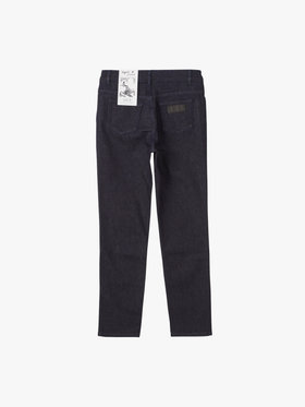 FEMME ウィメンズ デニム ハイウエスト スリム パンツ ネイビー