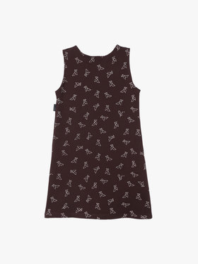 ENFANT ガールズ 【Outlet】キッズ プリント コットン ノースリーブ ワンピース ブラウン系その他