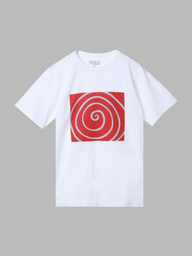 FEMME ウィメンズ プリント コットン 半袖 アーティスト Tシャツ ”Louise Bourgeois” ホワイト