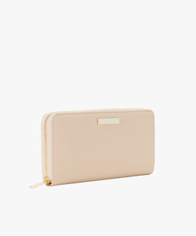 VOYAGE ウィメンズ バッグ＆ウォレット レザー ラウンドジップ ロングウォレット "Erika" QAW05-02 ベージュ系その他