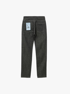 HOMME メンズ メンズ セルビッジデニムパンツ "#1 Slim" ブラック