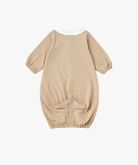 ENFANT ベビー ベビー コットン 長袖 コンビネゾン ブラウン