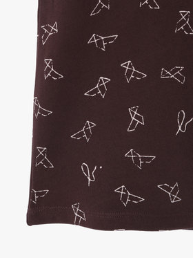 ENFANT ガールズ 【Outlet】キッズ プリント コットン ノースリーブ ワンピース ブラウン系その他