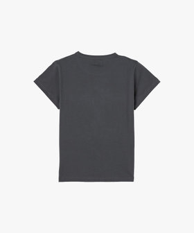 FEMME ウィメンズ "b."ロゴ ハート プリント コットン 半袖 Tシャツ "Brando" グレー