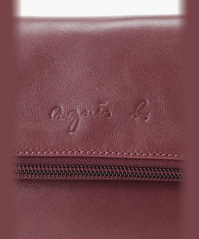 FEMME ウィメンズ ラムスキンレザー ショルダーバッグ "Asya" ボルドー