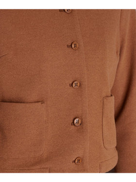 To b. by agnès b. 【Outlet】ノーカラー ジャケット ブラウン