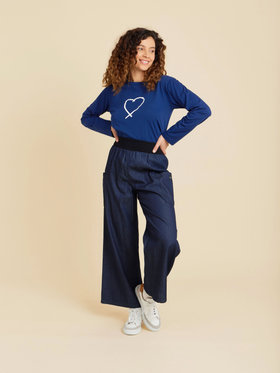 FEMME ウィメンズ 【Outlet】TN45 PANTALON パンツ ブルー系その他