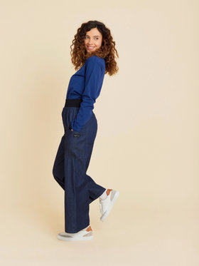 FEMME ウィメンズ 【Outlet】TN45 PANTALON パンツ ブルー系その他