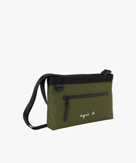 VOYAGE メンズ バッグ＆ウォレット ナイロン スモール ショルダーバッグ "Fred" ABH02-03 カーキ