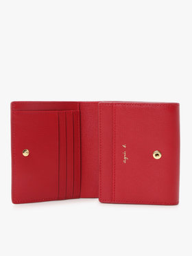 VOYAGE ウィメンズ バッグ＆ウォレット 【by R 限定品】agnes b. レザー 二つ折り ウォレット "City" ZAW07-01 レッド