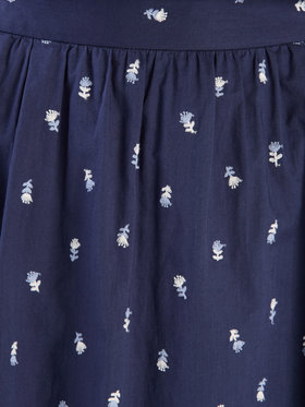 To b. by agnès b. 【Outlet】フラワーエンブロイダリースカート ネイビー