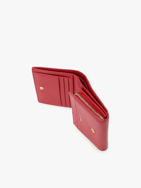 VOYAGE ウィメンズ バッグ＆ウォレット 【by R 限定品】agnes b. レザー 二つ折り ウォレット "City" ZAW07-01 レッド