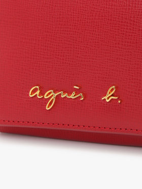 VOYAGE ウィメンズ バッグ＆ウォレット 【by R 限定品】agnes b. レザー 二つ折り ウォレット "City" ZAW07-01 レッド