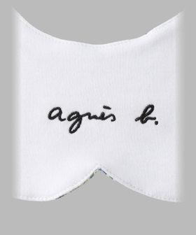 ENFANT ベビー ベビー フラワープリント ロゴ刺繍 コットン リバーシブル スタイ ブルー系その他