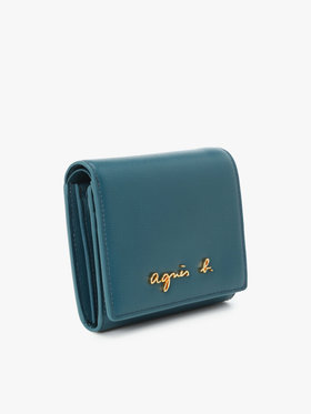 VOYAGE ウィメンズ バッグ＆ウォレット 【by R 限定品】agnes b. レザー 二つ折り ウォレット "City" ZAW07-01 ブルー