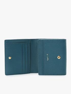 VOYAGE ウィメンズ バッグ＆ウォレット 【by R 限定品】agnes b. レザー 二つ折り ウォレット "City" ZAW07-01 ブルー