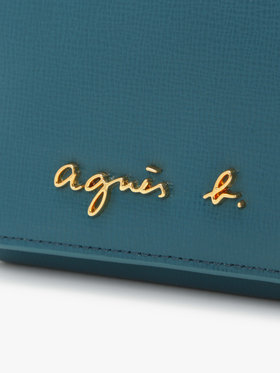 VOYAGE ウィメンズ バッグ＆ウォレット 【by R 限定品】agnes b. レザー 二つ折り ウォレット "City" ZAW07-01 ブルー