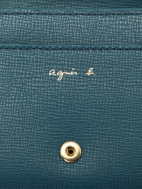 VOYAGE ウィメンズ バッグ＆ウォレット 【by R 限定品】agnes b. レザー 二つ折り ウォレット "City" ZAW07-01 ブルー