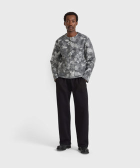 HOMME メンズ メンズ ウール 長袖 ジップ カーディガン "Kheli" グレー