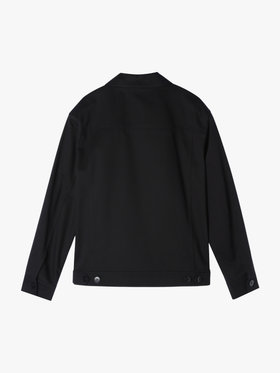 HOMME メンズ メンズ コットン 長袖 ジップアップジャケット ”Chet” ブラック