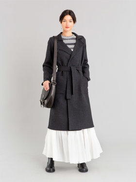 FEMME ウィメンズ コットンガーゼ調 ロング ティアードスカート "Tango" ホワイト