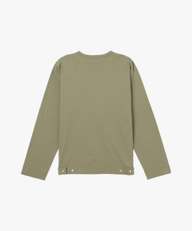 HOMME メンズ メンズ オーガニックコットン 長袖 カーディガンプレッション グリーン系その他