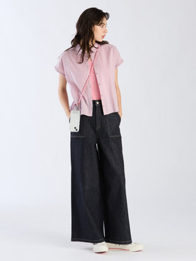 To b. by agnès b. 【Outlet】モダンマニッシュシャツ ペールピンク