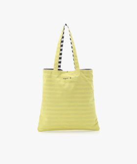 VOYAGE ウィメンズ バッグ＆ウォレット 細ボーダー コットン リバーシブル トートバッグ ZAS11-01 グレー系その他