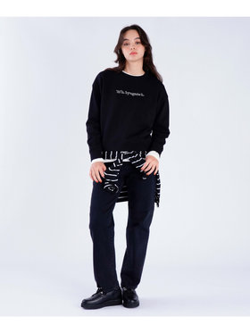 To b. by agnès b. コットン ロゴ スウェットプルオーバー ブラック