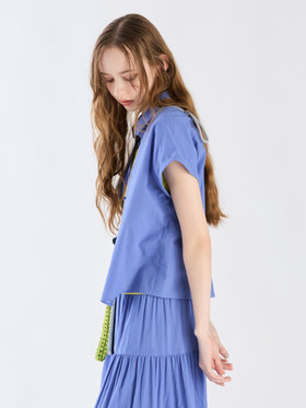 To b. by agnès b. 【Outlet】モダンマニッシュシャツ ブルー