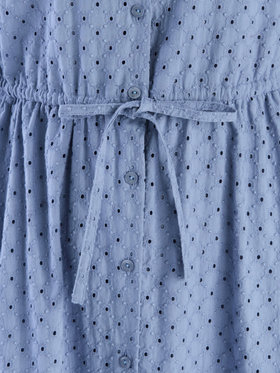 To b. by agnès b. 【Outlet】コットンフラワーレースワンピース ブルー