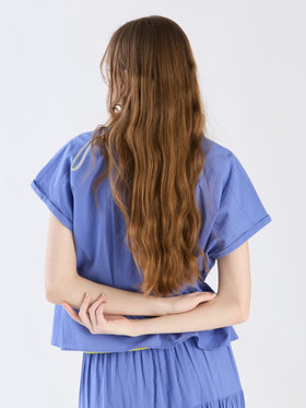 To b. by agnès b. 【Outlet】モダンマニッシュシャツ ブルー