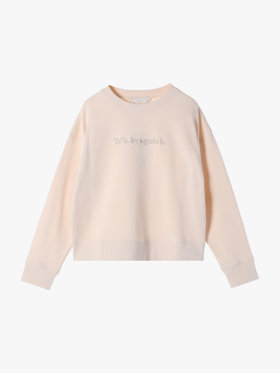 To b. by agnès b. コットン ロゴ スウェットプルオーバー ホワイト