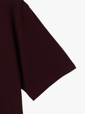 HOMME メンズ メンズ ロゴ プリント 半袖 Tシャツ "Brando" ボルドー