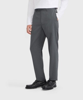 HOMME メンズ メンズ ストライプ ストレートパンツ "Jamming" グレー