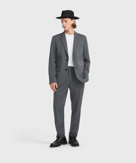 HOMME メンズ メンズ ストライプ ストレートパンツ "Jamming" グレー